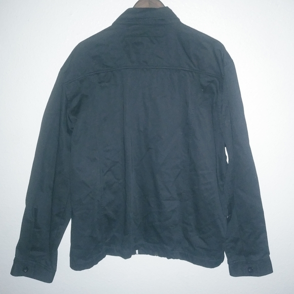 Robert Graham XL Mens Jacket Cotton Zip Front Pocketed Outerwear in Black - Picture 2 of 8